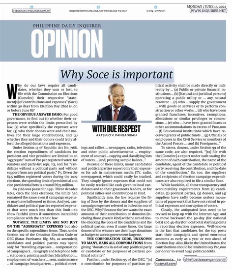 what is soce in comelec|Why Soce is important .